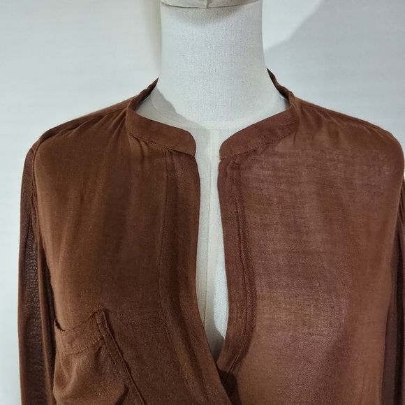 ZARA Flowy Tunic Shirt with Pocket - Picture 8 of 12